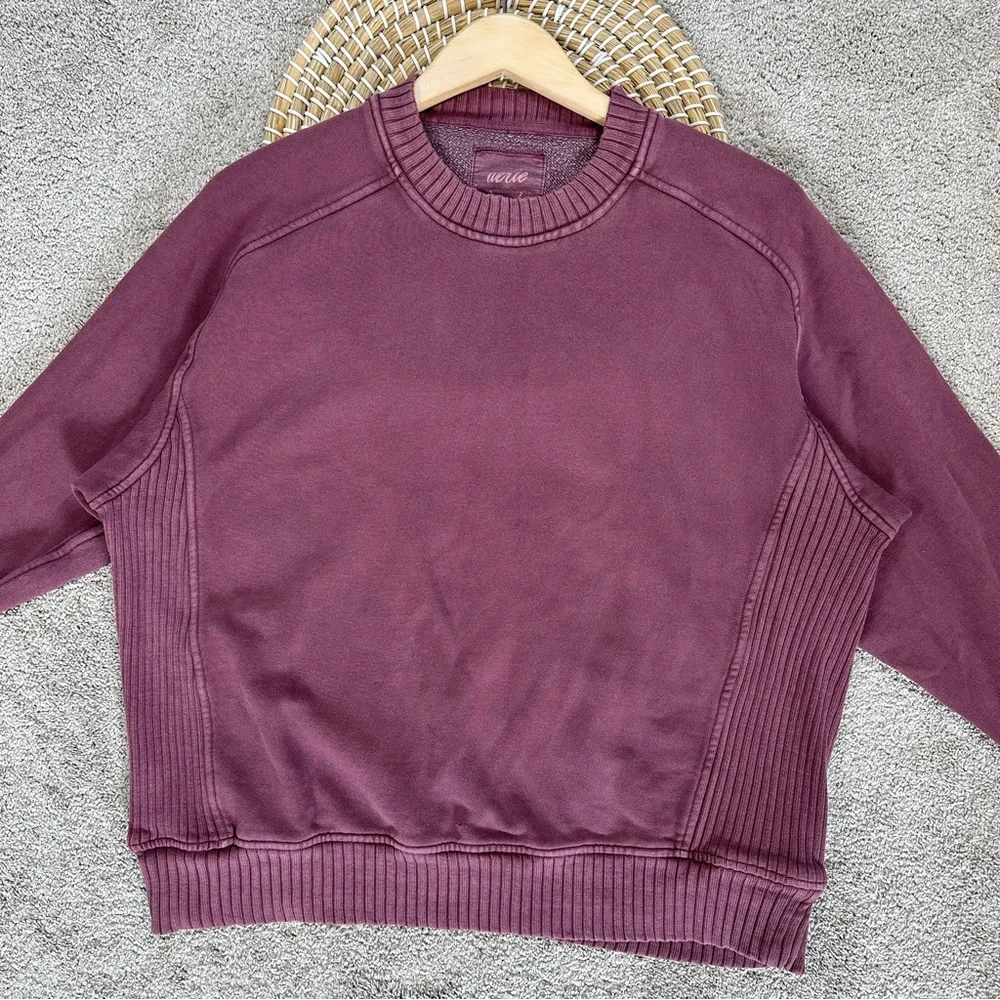 Aerie Dusty Rose Oversized Sweatshirt - Picture 3 of 15